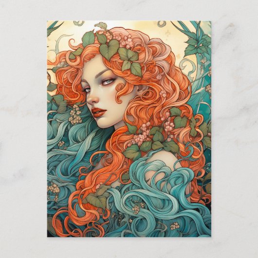 タイムレスクラシックなバレンタイン シーズンポストカード (正面)