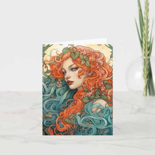 タイムレスクラシックなバレンタイン ノートカード (正面)