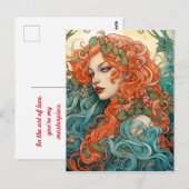 タイムレスクラシックなバレンタイン ポストカード (正面/裏面)