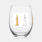 タイムレスクラシックなヴィンテージメガネ – すべてのスタイル ステムなしワイングラス (正面)