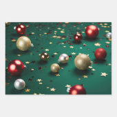 タイムレスクリスマス装飾時計 ラッピングペーパーシート (正面3)