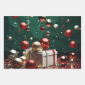 タイムレスクリスマス装飾時計 ラッピングペーパーシート (正面2)