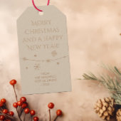 タイムレスクリームタン – クリスマスフォトギフトラベル ギフトタグ