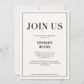 タイムレスグリッド編集可能なカラーのグラデーション 招待状 (裏面)