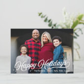 タイムレスグローハッピーホリデーズ編集可能カラーカード シーズンカード (スタンド正面)