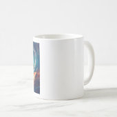 タイムレスサーフィンスピリット:シニア波ライダー コーヒーマグカップ (正面右)