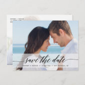 タイムレスシック日付写真の発表を保存 案内ポストカード (正面/裏面)