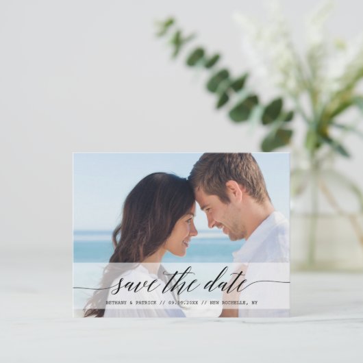 タイムレスシック日付写真の発表を保存 案内ポストカード (スタンド正面)