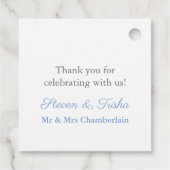 タイムレスジンジャージャーブロモグラム結婚クレスト フェイバータグ (裏面)