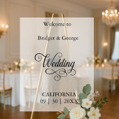 タイムレススクリプト白黒結婚の歓迎 アクリルサイン