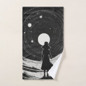 タイムレススターズ&星雲 | クラシック漫画 バスタオルセット (ハンドタオル)