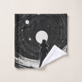 タイムレススターズ&星雲 | クラシック漫画 バスタオルセット (ウォッシュタオル)