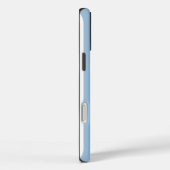 タイムレスストライプのソフトブルー Case-Mate iPhoneケース (裏面 / 右)