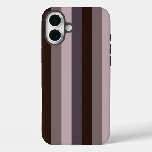 タイムレスストライプのナスの色 Case-Mate iPhoneケース (裏面)