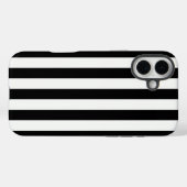 タイムレスストライプブラック&ホワイト Case-Mate iPhoneケース (裏面 (横))