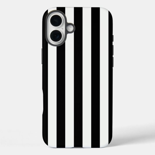 タイムレスストライプブラック&ホワイト Case-Mate iPhoneケース (裏面)