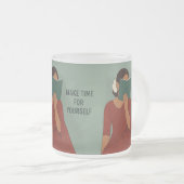 タイムレスタミルエレガンス フロストグラスマグカップ (正面右)