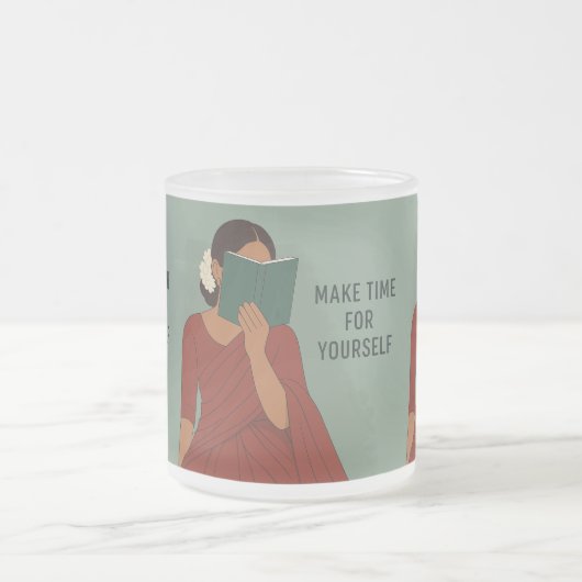 タイムレスタミルエレガンス フロストグラスマグカップ (中央)