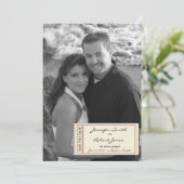 タイムレスチケット Save the Date カード (スタンド正面)