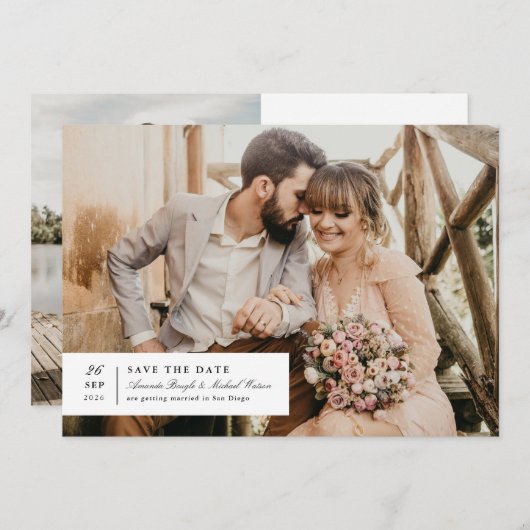 タイムレスチャーム日付の保存 セーブザデート (正面/裏面)