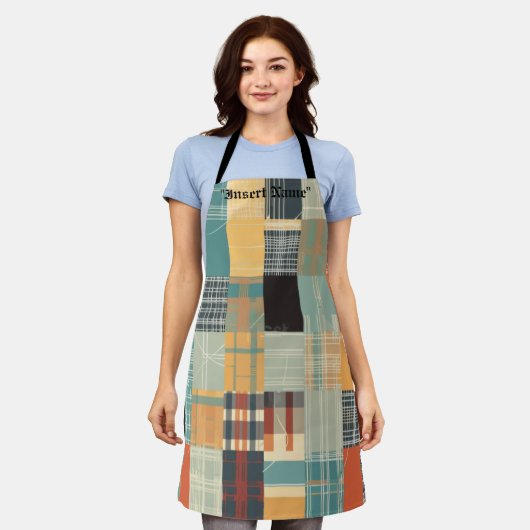 タイムレスツイード エプロン (着用した状態)