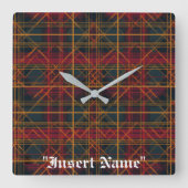 タイムレスツイード スクエア壁時計 (正面)