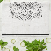 タイムレスツリーリネンフェイクキッチンタオル キッチンタオル (折り畳み)