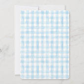 タイムレステディベア少年パーティー用ベビーシャワー 招待状 (裏面)