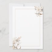 タイムレスニュートラルカラーエレガントウェディング招待状 招待状 (裏面)