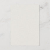 タイムレスニュートラルベージュエレガントな結婚式 エンクロージャーカード (裏面)