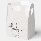 タイムレスニュートラルベージュエレガントな結婚式 フェイバーボックス (オープン)