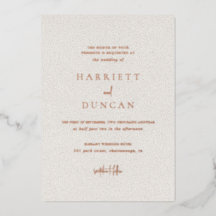 タイムレスニュートラルベージュエレガントな結婚式