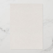 タイムレスニュートラルベージュエレガントな結婚式 箔招待状 (裏面)