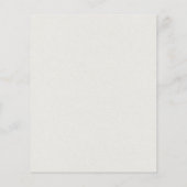 タイムレスニュートラルベージュバジェット結婚式の招待 (裏面)