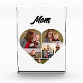タイムレスハートシェイプMomファミリーコラージュ フォトブロック (正面)