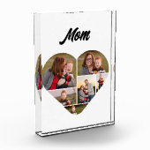 タイムレスハートシェイプMomファミリーコラージュ フォトブロック (左)