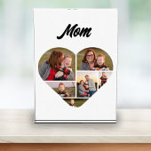 タイムレスハートシェイプMomファミリーコラージュ フォトブロック