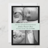 タイムレスバンド誕生の発表-青 案内状 (正面)