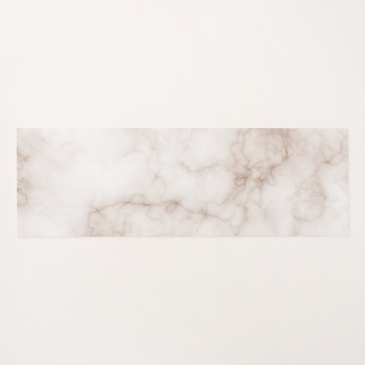 タイムレスパーソナライズされたパステル大理石マンダラベージュ ヨガマット (裏面(横))