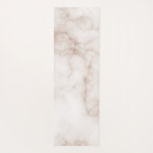 タイムレスパーソナライズされたパステル大理石マンダラベージュ ヨガマット (裏面)