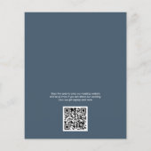 タイムレスフラワーバジェット結婚式招待状 (裏面)