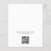 タイムレスフラワーバジェット結婚式招待状 (裏面)