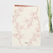 タイムレスフラワーモノグラム結婚式招待状 招待状 (裏面)