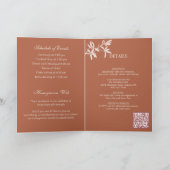 タイムレスフラワーモノグラム結婚式招待状 招待状 (内部)