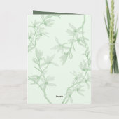 タイムレスフラワーモノグラム結婚式招待状 招待状 (裏面)