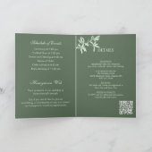 タイムレスフラワーモノグラム結婚式招待状 招待状 (内部)