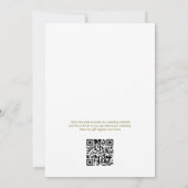 タイムレスフラワー結婚式招待状 招待状 (裏面)