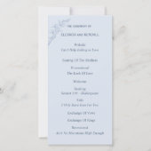 タイムレスフラワー結婚式 プログラム (正面)