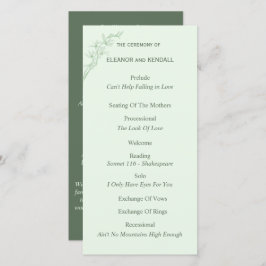 タイムレスフラワー結婚式 プログラム