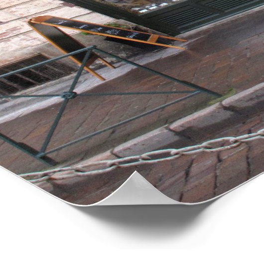 タイムレスフランスのヴィンテージシーン ポスター (角)